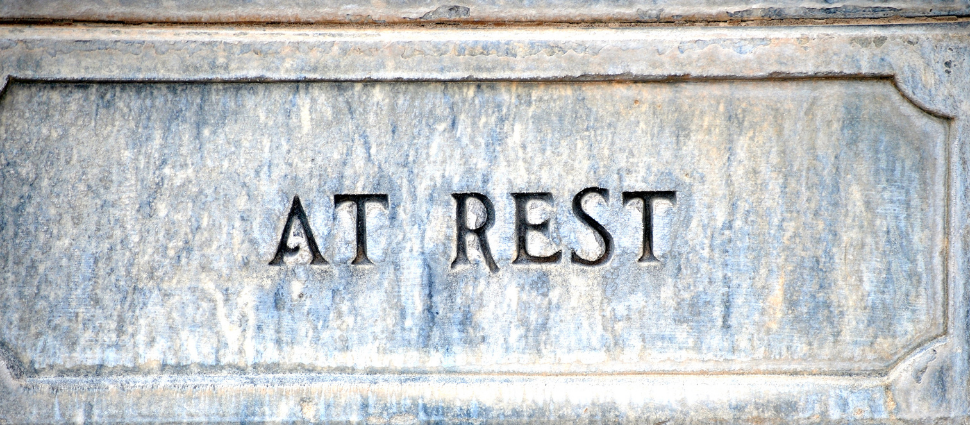At rest, at peace